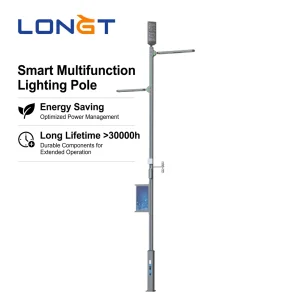 Intelligent IP66 Aluminum LED Street Lamp with Solar Power Multi-Functional Lighting Solutions ROHS Certified