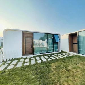 Outdoor Modern Prefab Tiny House Mobile Office Pod Apple Cabin Container Home