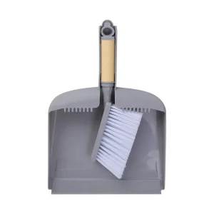 Portable Cleaning Brush and Dustpan with Dustpan Teeth Combo