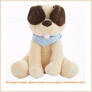 Juguete de peluche de perro cachorro personalizado
