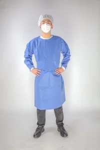Bata quirúrgica desechable SMS/PP PE/CPE/PP, bata de aislamiento para hospital