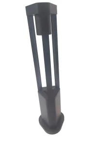 Replaceable Bulb Triangle Aluminum IP65 Outdoor Waterproof Pathway Park Landscape Post Bollard Lawn Garden Lighting