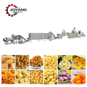 Equipo de procesamiento de extrusión de bocadillos de cereales de arroz inflado, maíz y rollo