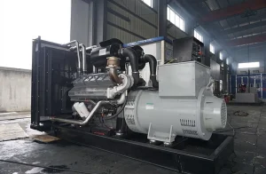 مجموعة مولدات ويشاي تعمل بقوة رئيسية قدرها 320 كيلووات وقوة احتياطية قدرها 350kw. يمكن ضبطها كهربائياً إلى 50Hz لثلاث مراحل بشكل جميل