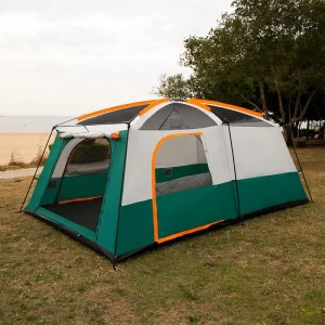 Large Camping Tent 10 12 Person People Waterproof Double Layer 2 Living Rooms and 1 Hall Family Tents Outdoor Rainproof Tent