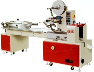 Máquina de Embalagem Flow Pack Horizontal de Alta Velocidade para Doces, Pães, Croissants, Biscoitos e Barras de Chocolate
