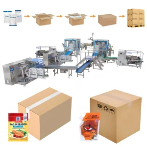Full Automatic Packing System (Doypack Machine+Parallel Robot Carton Packer+Palletizing System)