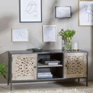 Vandana Bleached Mango Wood TV Stand