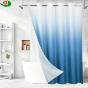 Custom Waffle Weave Shower Curtain
