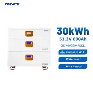 12kW Stackable Expandable Home Energy Storage System 30kWh 51.2V 600Ah LFP Battery Pack With Smart BMS ESS