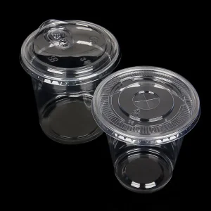 OEM PET coffee cup with flat lid Manufacturer, Supplier