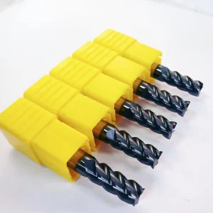 Precision CNC Cutting Tools HRC60 4 Flute Carbide End Mill Set