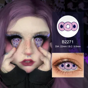 Big Eye Crazy Lens 22mm Sclera Lenses PSEYECHE