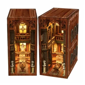 Handmade Miniature Dollhouse Kit with Light