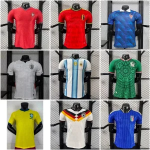 Camiseta de Futebol Replica da Tailândia, 2026 Camiseta da Seleção Nacional Messi Ronaldo, Camiseta de Futebol Versão do Jogador Replica
