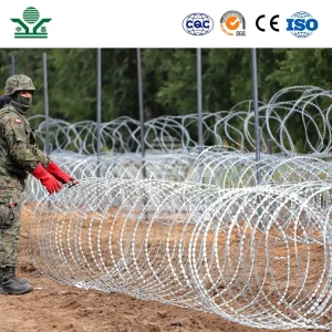 Zhongtai Black Barbed Wire China Factory 8m Length Spiky Wire for Fence