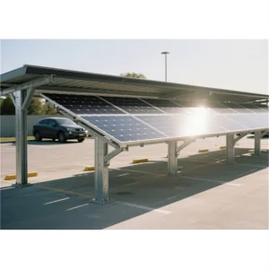 Solar Powered Canopy Customized Commercial Solar Solar Powered Carport Bracket Panel Carport Solar Parking Structures