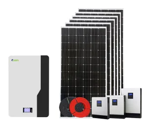 600W-10kw نظام هجين خارج الشبكة مع مجموعة عاكس بطارية بسعر المصنع