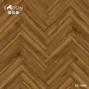 Lvt Herringbone Anti Slip Indoor Glue Down Luxury Title for Home Office Hotel Hospital Residential Dry Back Plank