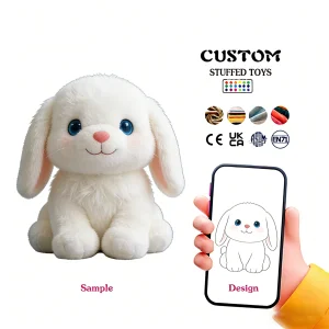 Cute White Plush Toy Rabbit