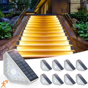 Luces solares de escalera sensor