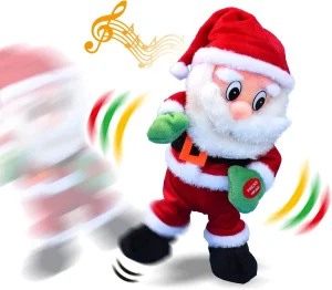 Christmas Santa Claus Toys Plush Figure Toys Musical Santa Claus