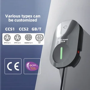 Wall Box EV Charger AC 22kw V2g EV Charging Station Simple Operation 3 Phase EV Charger Type-2/Type-1 Electric Vehicle Charging Pile