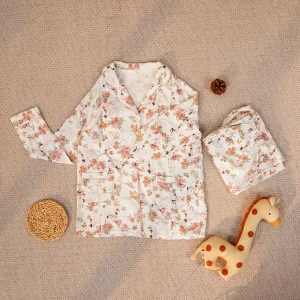 Lady's Bamboo Cotton Maternity and Nursing Pajama Set