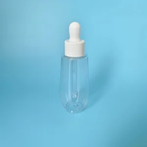 Flat Shoulder 30ml 50ml 60ml 100ml 2oz Colorful Frosted Light Purple Pink Amber Clear Pet Serum Essential Oil Dropper Bottle