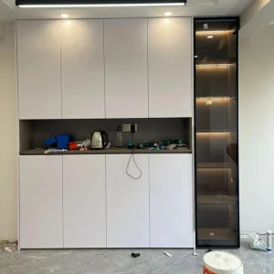 Solid Wood Wall Alcohol Cabinet