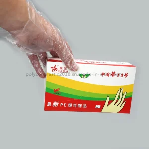 Luvas Descartáveis de PE para Proteção das Mãos