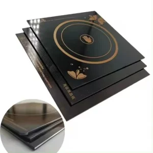 Custom Design 6mm Black Ceramic Glass for Induction Hobs