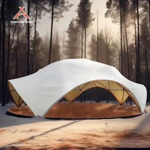 Kawagebo Kamp (KK) Customized 64㎡ Large PVDF Luxury Glamping Canopy Tent For Campgound