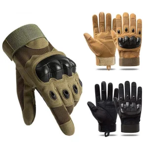 Winter Black Safety Sports Outdoor Winter Motorcycle Combat Tactical Gloves