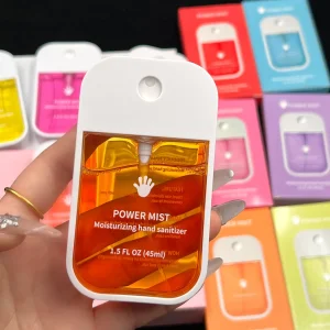 Hydrating Waterless Touch Hand Spray Liquid Alcohol-Based Kills 99.99% Bacterials Hand Sanitizer