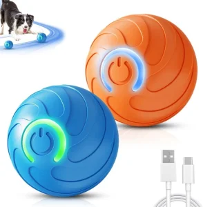 Orange Blue Indoor Rubber Luxury Pet Dog Interactive Movement Chew Ball