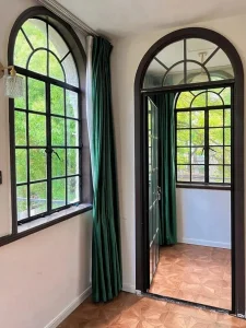 Ventanas de Aluminio Arqueadas con Rotura Térmica Aleación Ventana de Casement Antigua Diseño Único