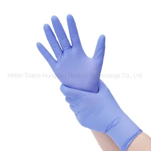 Custom Brand Disposable Defender Safety Examination Nitrile Gloves for a First Aid Kit Laboratory Food Powder Free