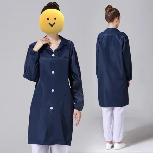 Bata de laboratorio ESD, prenda de vestuario para sala limpia