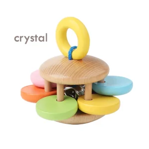 Crystal Wooden Montessori Early Education Hand Rattles Orff Music Unisex Anhui Made Educational Toy Infant Gift