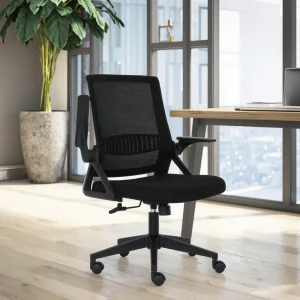 2024 Black Nordic Modern Style Swivel Office Chair Kids Folding Mesh