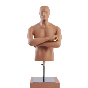 Skin Color Abstract Male Mannequin Half Body Dummy Display Clothes Man Mannequins Doll for Sale