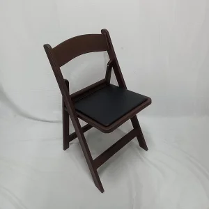 Wholesale Portable Weddings Outdoor Padded Brown Resin Folding Chairs