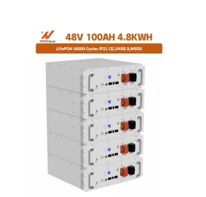 High Capacity 5kw 10kw 15kw 20kw 25kw 30kw Home LiFePO4 48V 100Ah Rack-mounted Lithium Ion Battery