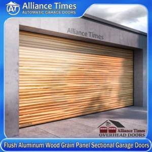 Flush Aluminum Panels Garage Door