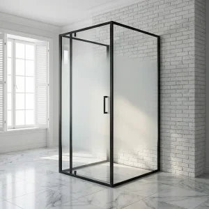 Contemporary Double Sliding Bathroom Glass Shower Door Solutions