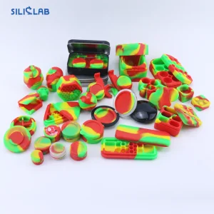 Custom 2ml 3ml 5ml Transparent Round Storage Container Silicone Lid Concentrate Oil Wax Small Honey Jar