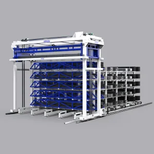 Customized Automatic Storage Rack System Industrial Steel Profile Warehouse Solution For Pipes