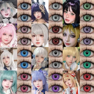 EYESHARE Red Contact Lenses for Halloween