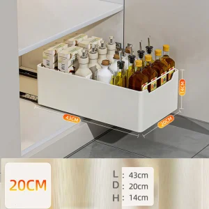 Kitchen Under-Sink Drawer Basket, Layered Pull-out Storage, Cabinet Space Expansion